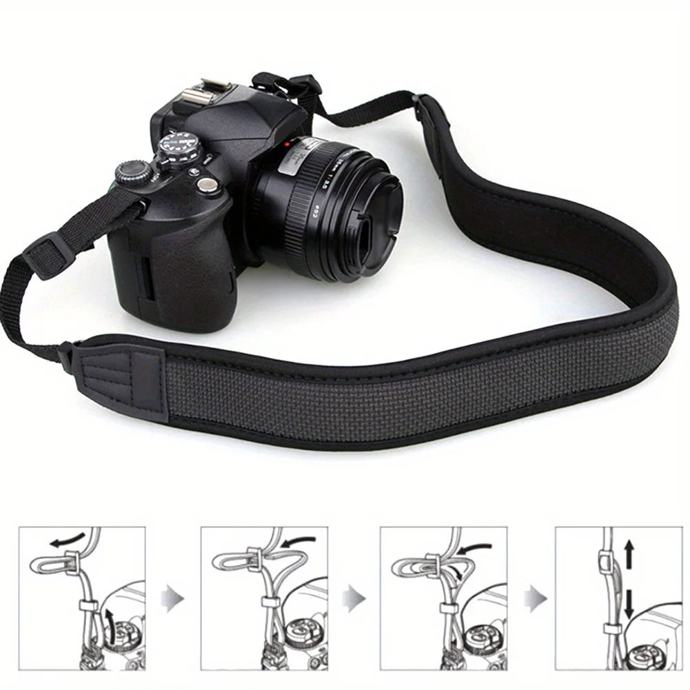 1PC neoprenowa kamera smycz na szyje dla Nikon dla Sony All SLR DSLR YKS