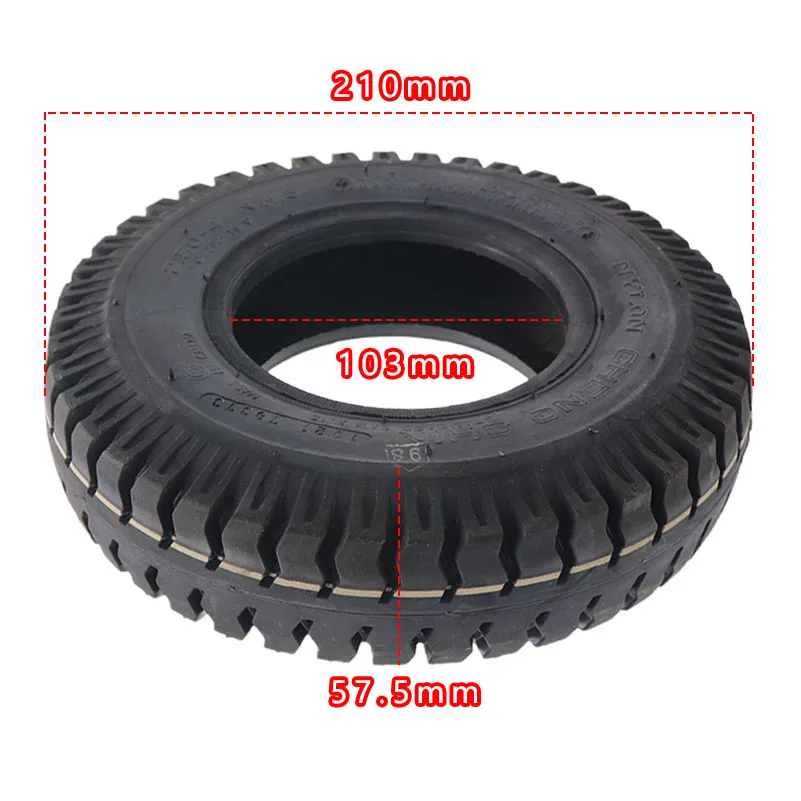 CST tire 16/20mm  2.50-4 inner and outer tires with wheel hub 8-inch handcart electric vehicle compartment trolley accessories