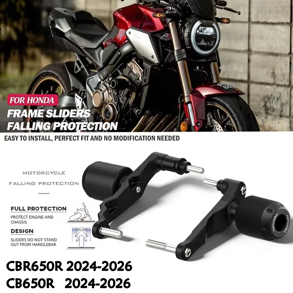 Neue CBR650R E-Clutch 2024 2025 2026 für Honda CB650R CBR 650R E-Clutch 2024-2026 Motocross-Rahmenschützer Sturzschutz