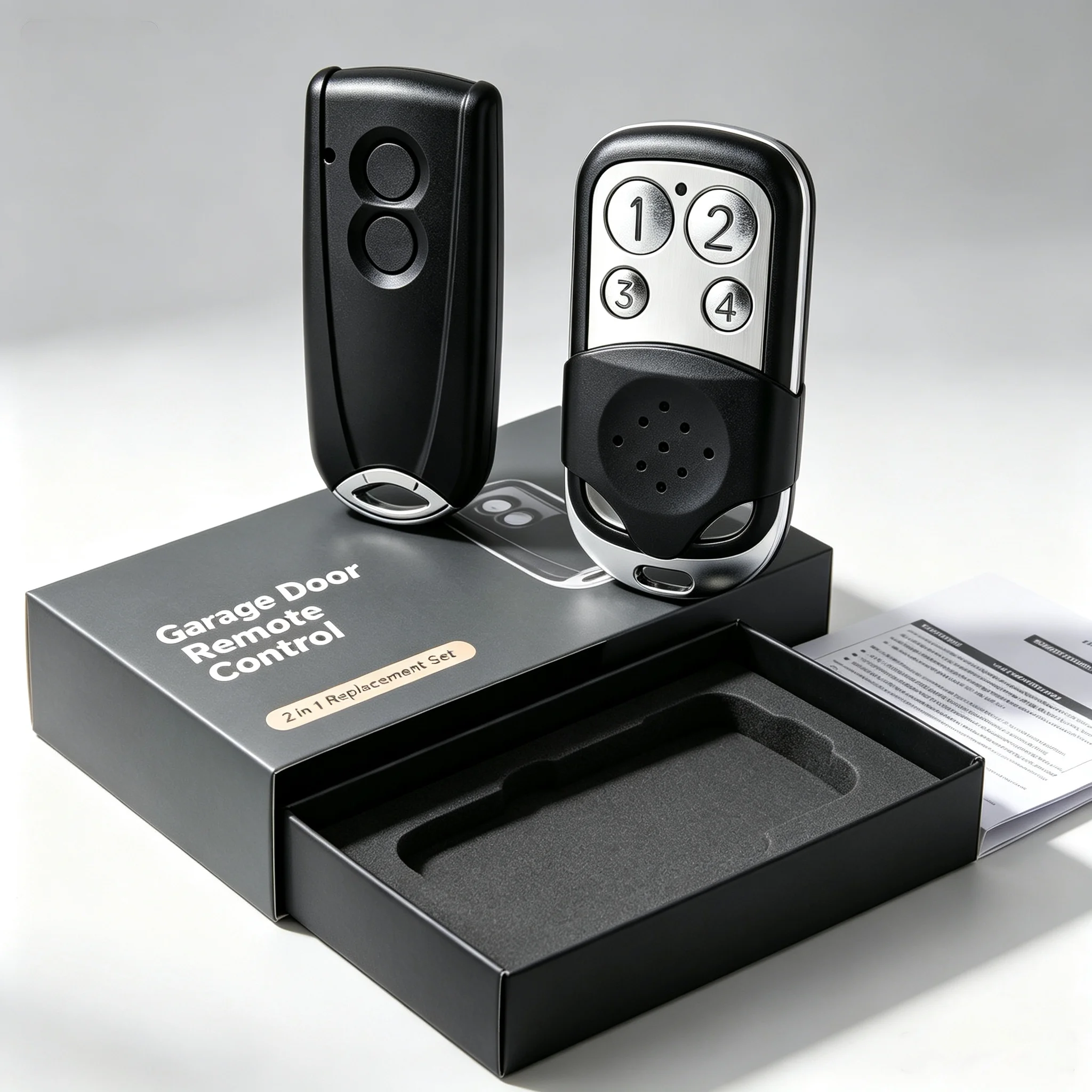 For RSC2 RSE2 433 Hormann ECOSTAR Garage Door Remote Control Gate RSC2-433 RSE2-433 Rolling Code Transmitter 433.92mhz