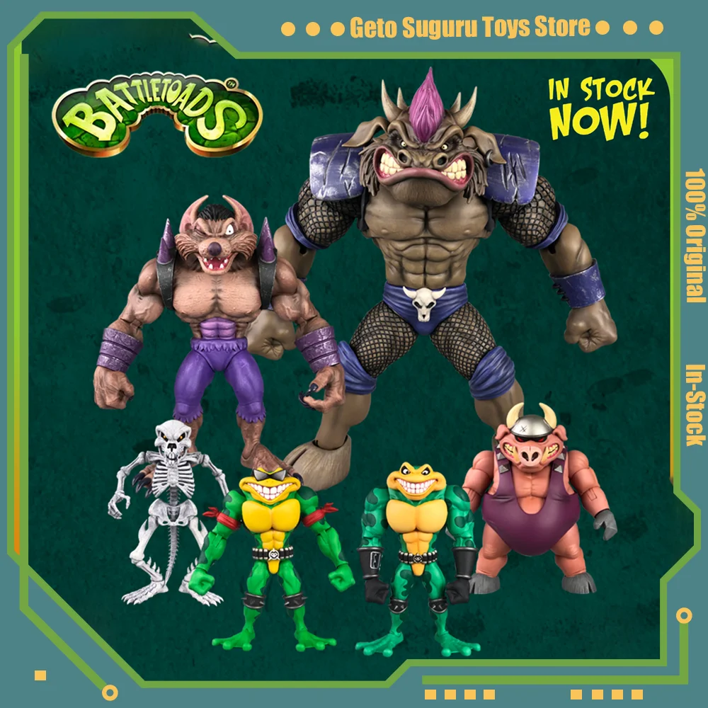 

Megalopolis Premium Dna Battletoads Wave 1 Zitz Rat Bones Porka Pig Action Figure Anime Model Movable Joints Collection Toy Gift