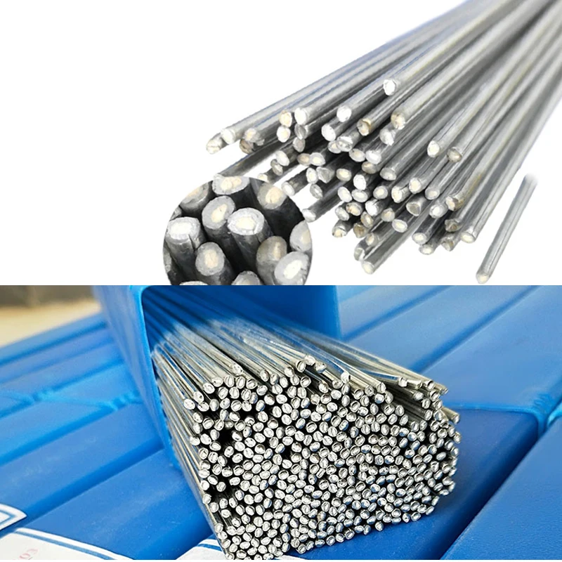 10pcs 33cm Low Temperature Easy Melt Aluminum Welding Rods Weld Flux-Cored Wire Rod Solder for Soldering Aluminum 1.6m/2mm