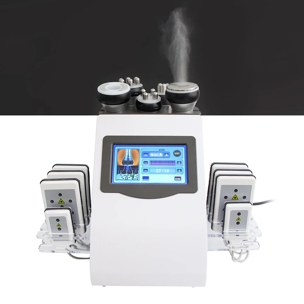 40K Ultrasonic Cavitation Machine Cellulite Removal Face Lifting Vacuum Massage Weight Loss Beauty Salon Device Body Slimming