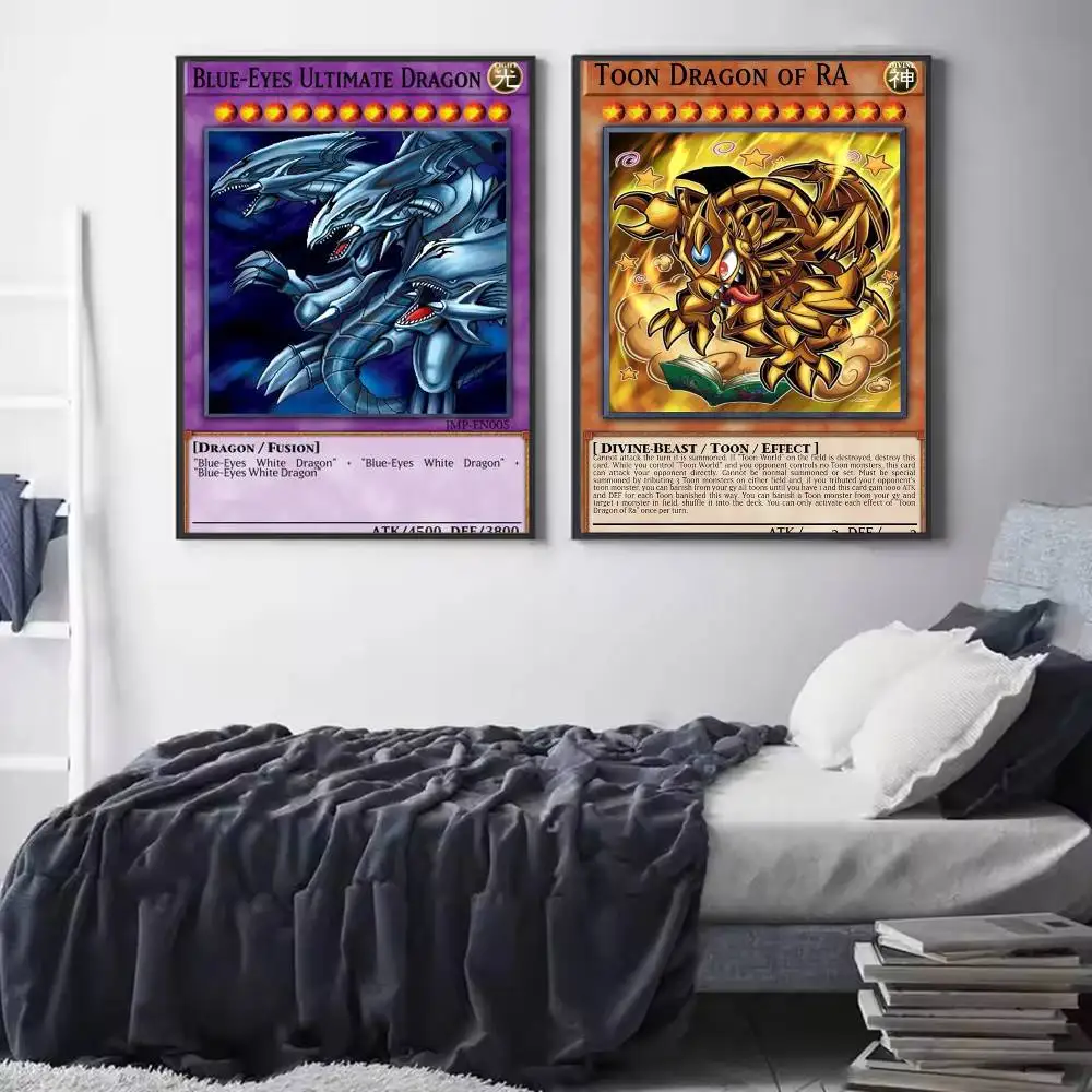 Yu-Gi-Oh Card Cool Poster Versatile HD Waterproof Wall Art Self-Adhesive Decor for Any Space Ideal Gift