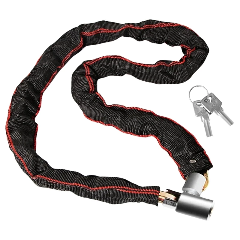 Bicycles Chain Lock, Security Bike Lock Anti-Theft Bicycles Chain Lock with Key for Bike, Motorcycle, Scooter, Bicycles