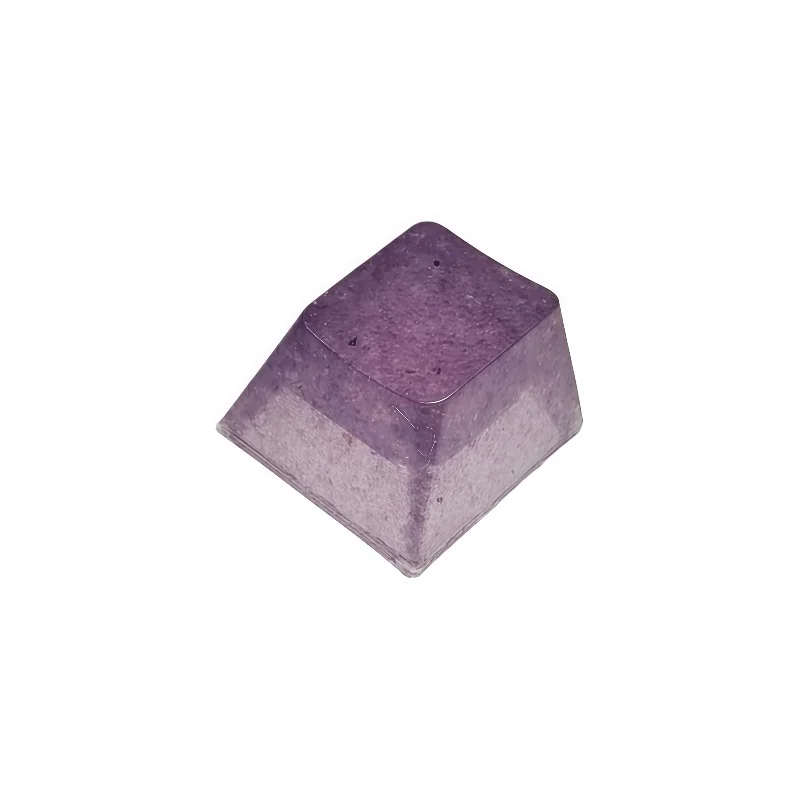 Fantasy Light Amethyst Keycap Imitate Amethyst Creative Handmade Customization Translucent Personalized Single Cross Column Axis