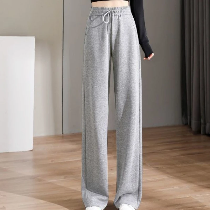 

Women Sweat Pants Cotton Long Pants Jogger Trousers Women Casual Sports Solid Women Wide Leg Pants with High Waistline Waist