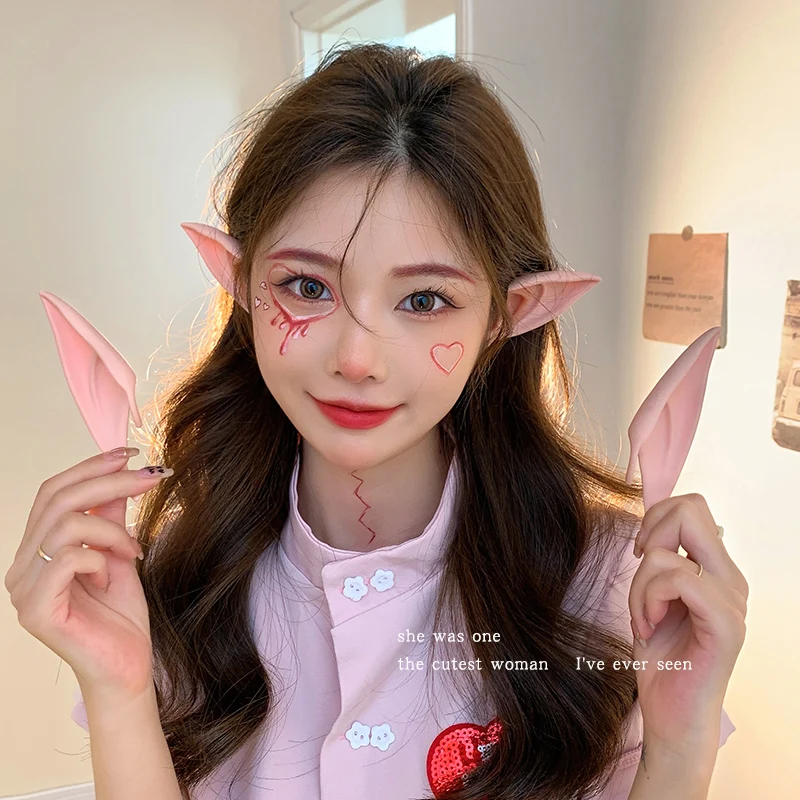 Party Decoration Latex Ears Fairy Cosplay Costume Accessories Angel Elven Elf Ears Photo Props Adult Kids Toys Halloween Gifts