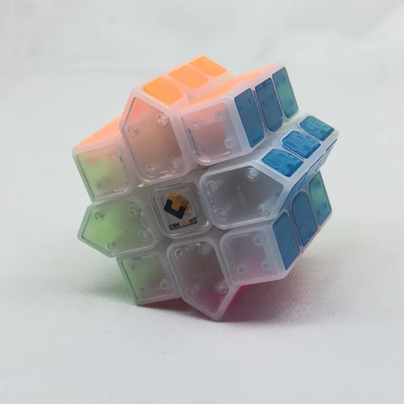 Alien 3x3 Cube Puzzle Transparent Octagonal Magic Star Cube Anise Cube 3x3 Transformable Cubo Octagonal Magic Star Fidget Toys