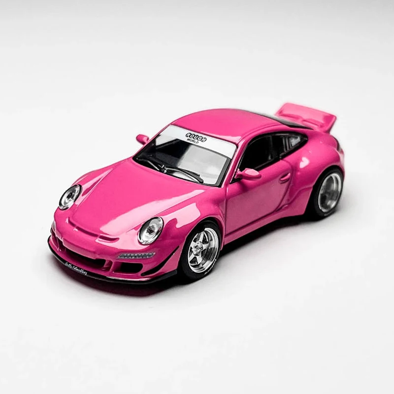 POPRACE 1:64 Schaal 911 RWB 997 Legering Simulatie Auto Model Collectie Display Ornament Speelgoed Cadeau
