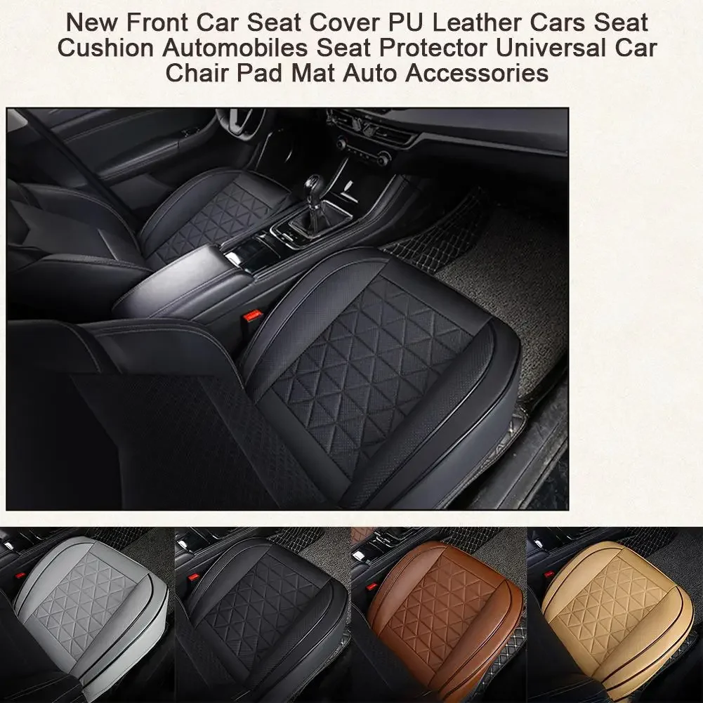 Hot Foreign Trade Car Seat Full Skin Leather 3d Single-seat Backless Four Seasons General Purpose Car Cushion