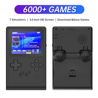 GB300 Handheld Game Console Player 3.0 Inch Screen Video Game Console Built-in 6000 Game For SF/SFC/GB/GBA Support AV Output