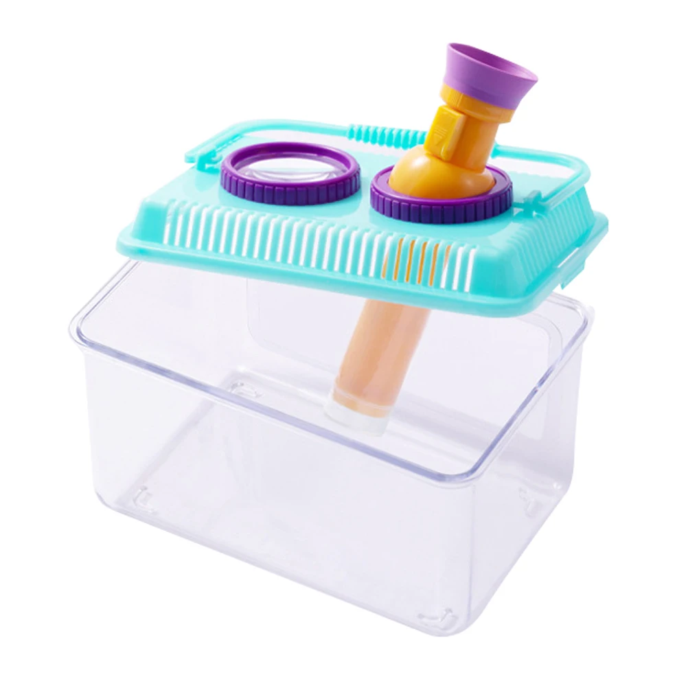 

1pc Creatures Observation Bucket Insects Collection Container Magnifying Glass Bug Collector Educational Exploration Kids