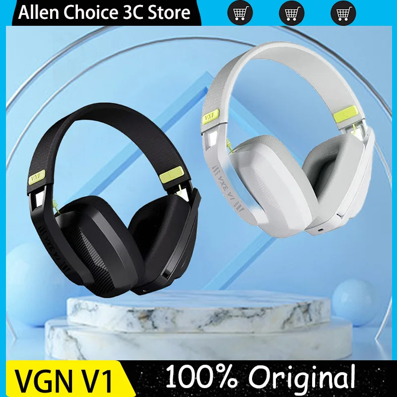 VGN VXE Siren V1 Wireless Gaming Headset Wireless Headphone 2-Mode Bluetooth 5.3 2.4G Esports Laptop Gamer Pc Gaming Mic Gift