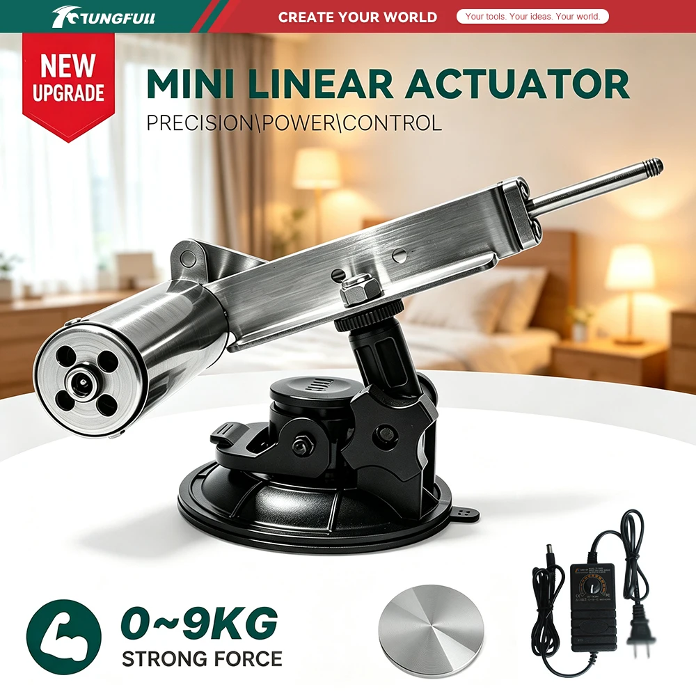 Multi‑Angle Adjustable Reciprocating Linear Actuator DC24V 30‑400RPM Telescopic Motor With Suction For DIY Automatic Mechanism
