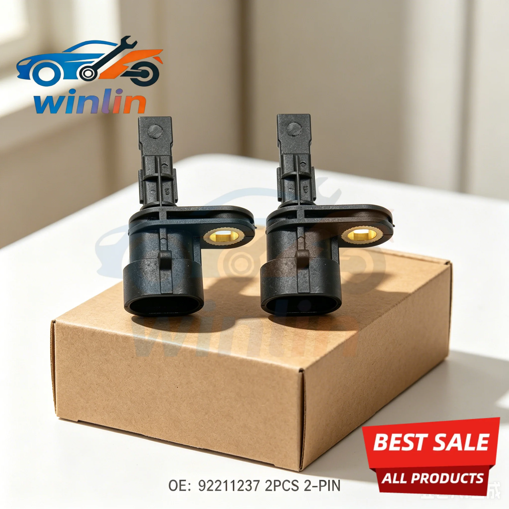 2PCS Rear Left Right ABS Wheel Speed Sensor for Holden Commodore VE Statesman WM 92211237 ALS2106