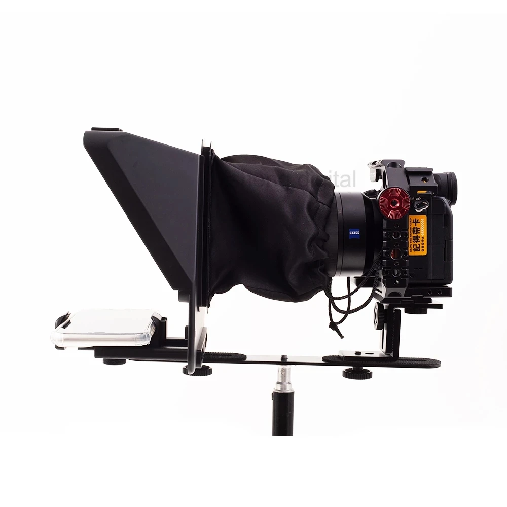 A10 Phone DSLR Camera Recording Teleprompter 10 Inch for iPad Tablet Phones Prompting Inscriber Prompter With Remote Control