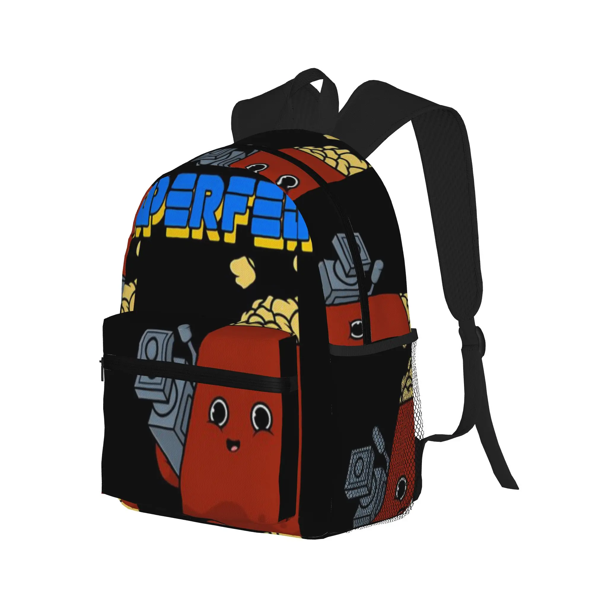 POPCORN   MOVIES   PERFECT LIFE  Casual Backpack for Students and Adults Travel backpack