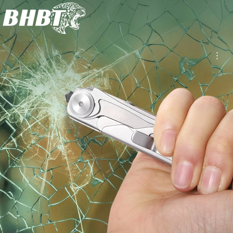 

Многофункциональный мини-нож BHBT 9 в 1: складной, для кемпинга, выживания, активного отдыха, карманный, с ножницами и отверткой