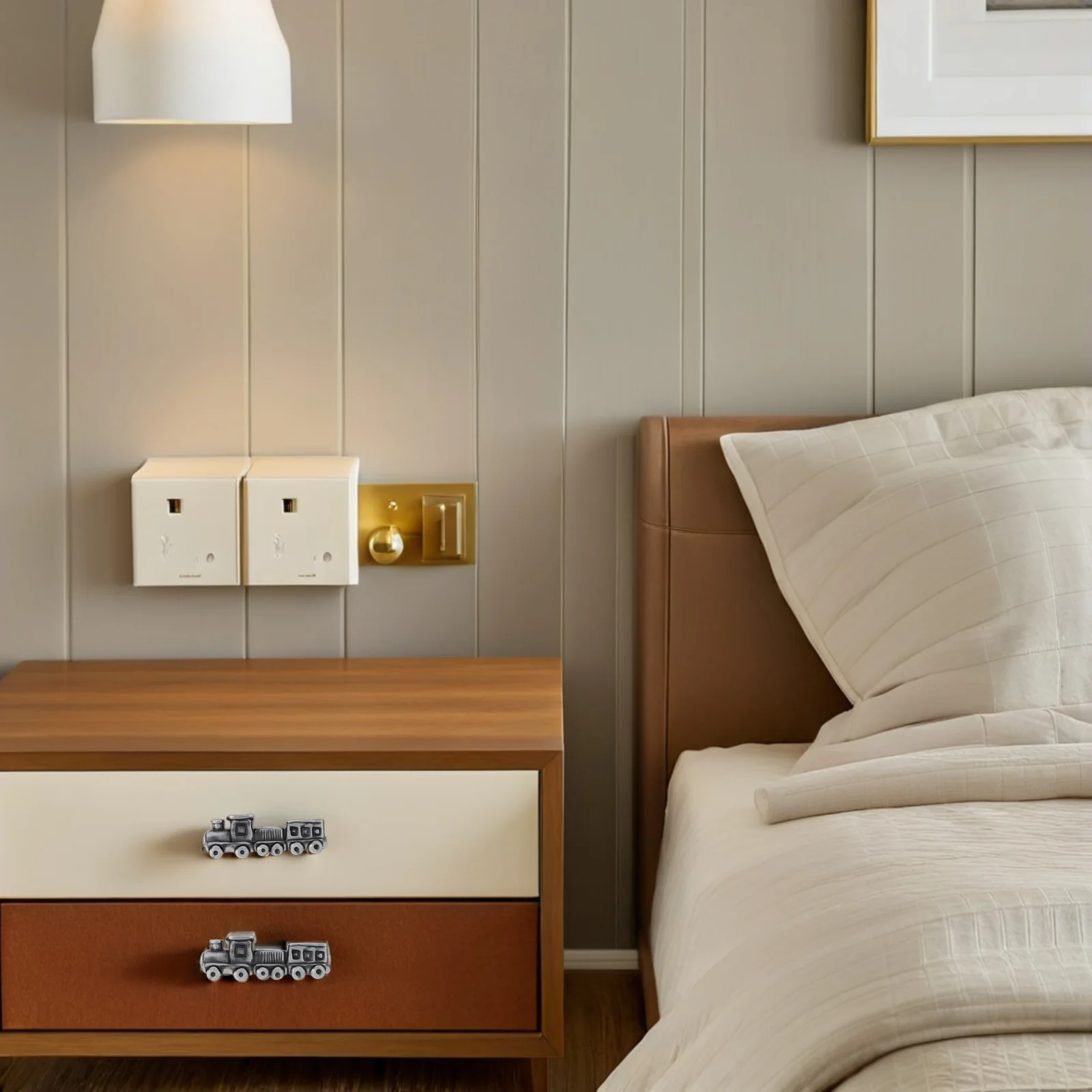 1 مجموعة مضمد المقابض قطار على شكل سبائك الزنك درج يسحب مقابض الزخرفية لخزانة خزانة الملابس الحضانة #1