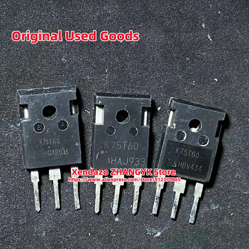 10pcs/lot K75T60 K75T60A IKW75N60T IKW75T60T TO-247 Inverter IGBT high power triode