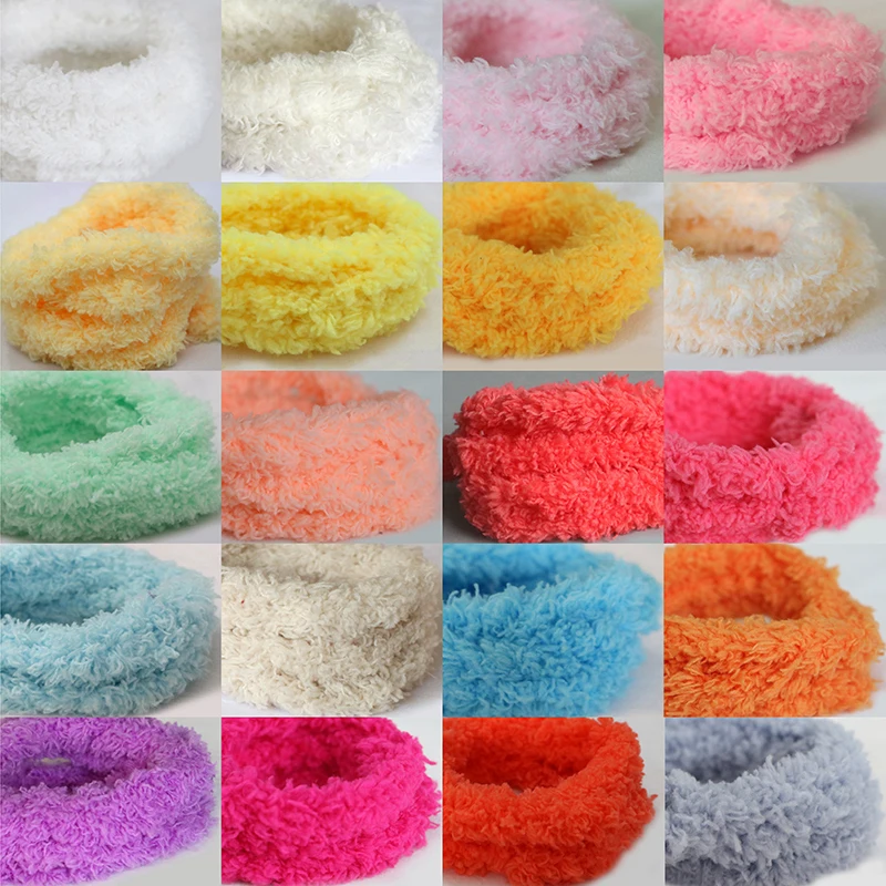 1M Plush Wool Thread Iron Wire Twist Stick Ultra-thick Multicolor Soft Felt Strip Manual DIY Doll Dog Toy Sewing Fabric