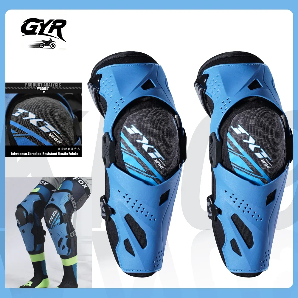 JXT Motorcycle Knee Guards, Anti-fall Windproof Warm 4 Seasons Motorbike Riding Knee Protector, Off-road Protective Gear