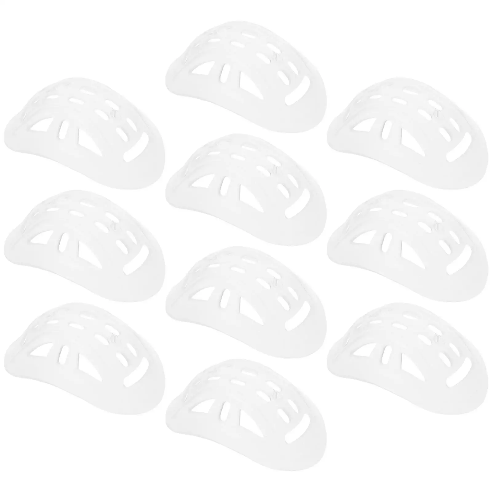 

10pcs Safety Chin Pads Transparent Cups 2cm Straps Protective Accessories Hard Hat Chin Pads Rubber Material