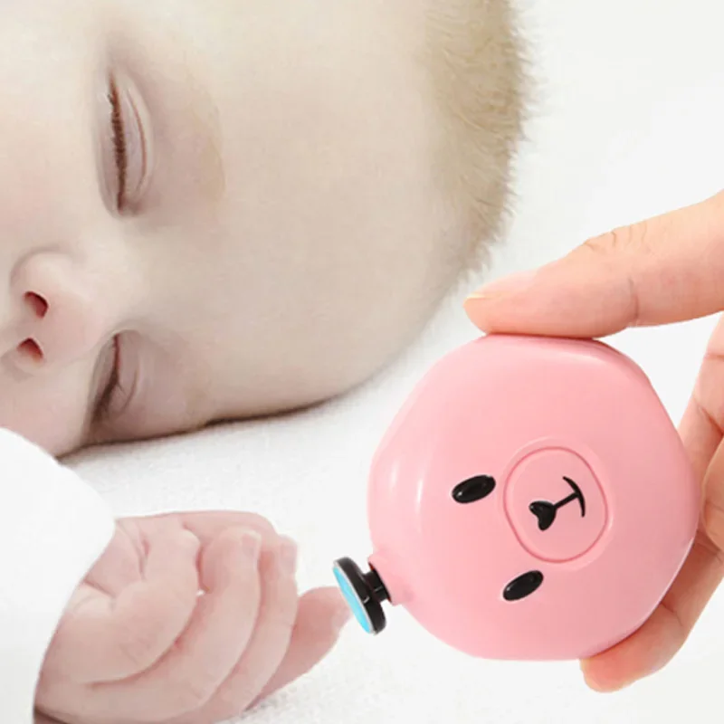 Juego de cabezales de molienda, cortauñas eléctrico para bebés, cortauñas para recién nacidos, Kit de cuidado para bebés, juego de manicura, cortauñas seguro y fácil de recortar