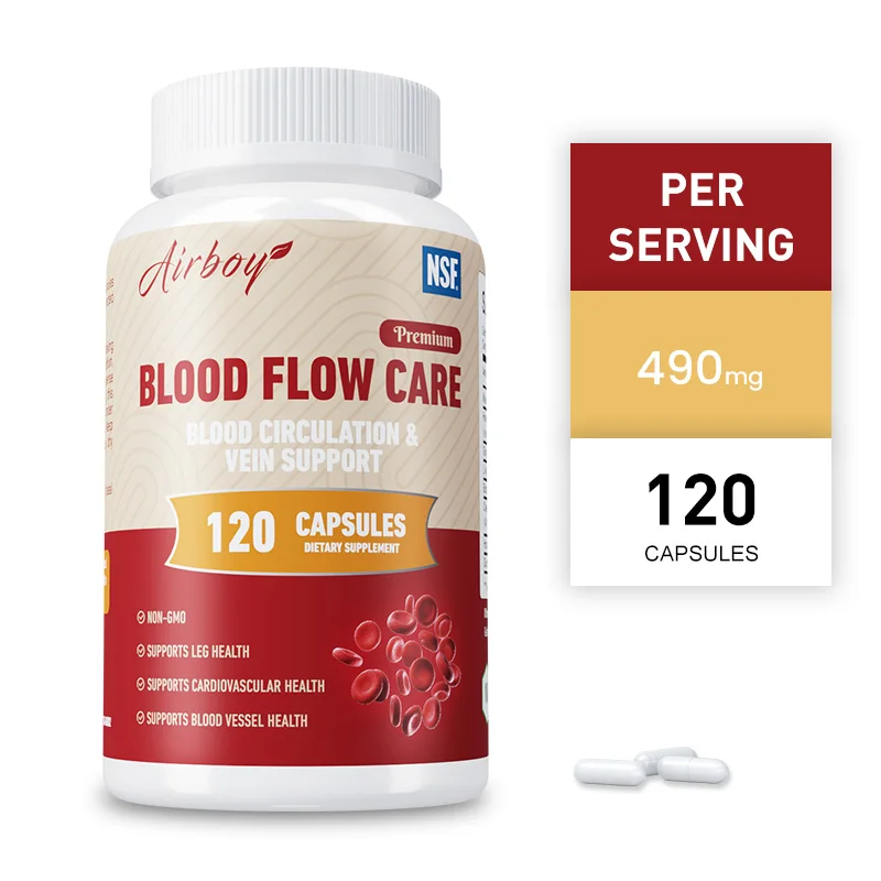 Circulation Supplement - Supports Leg Veins and Heart Health, Boosts Energy