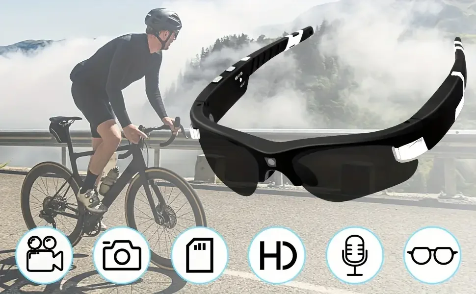 

mini wireless cameras sunglasses battery HD glasses mauted video shooting livestream international streaming microphone sports