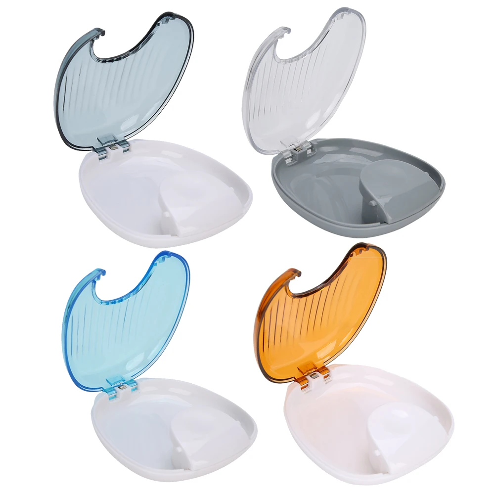 Portátil Orthodontic Retainer Case para Adulto, Bocal À Prova D' Água Box, Dentadura Container, Dentes Cuidados, Falso Falso Dente Ferramentas De Armazenamento