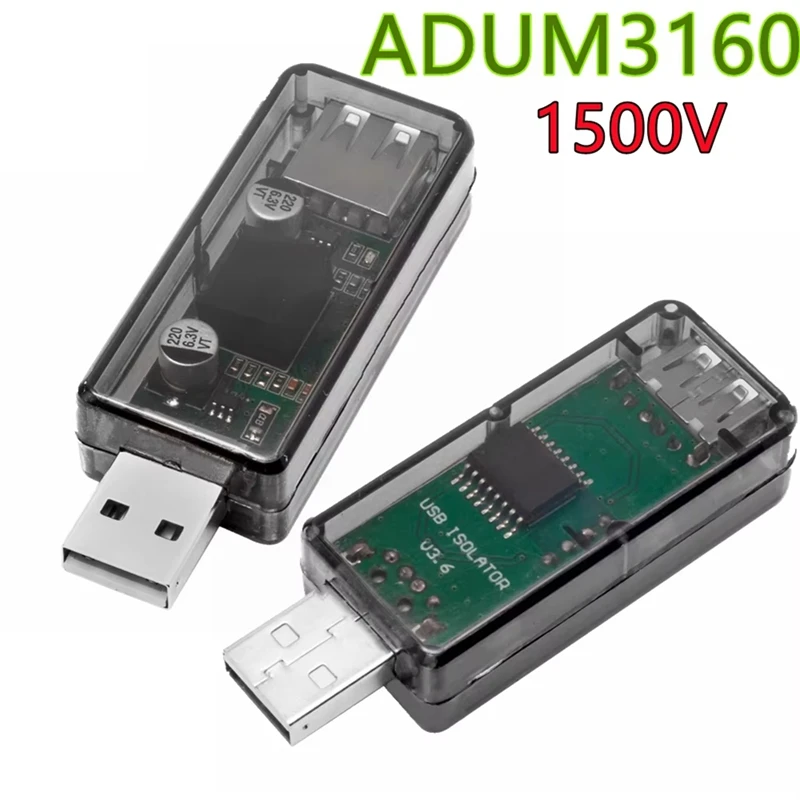 1500V ADUM3160 Digital Signal Audio Power Isolator USB to USB Audio Signal Isolator 12Mbps 1.5Mbps Adum3160-A19I