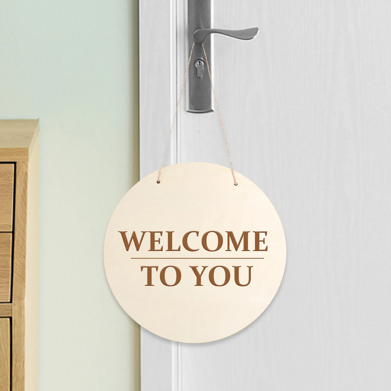 

2Sets Blank Wooden Hanging Boards DIY Wood Signs for Crafts Smooth Vintage Wood Circles Suitable for Wedding Bar Cafe Decor