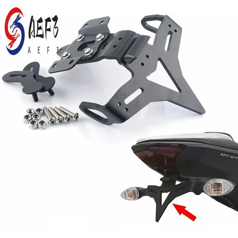 

AEF3-Fender Eliminator Bracket Motorcycle License Plate Holder Registration For Yamaha MT-07 MT 07 MT07 2013-2021 Parts Accessor