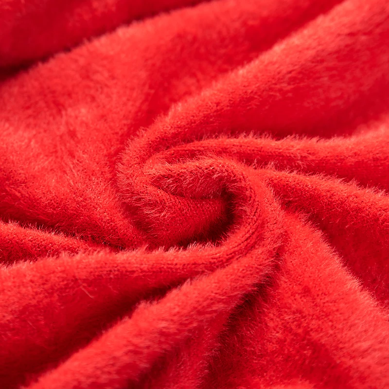 سترة محبوكة حمراء للنساء مستديرة Ne مطرزة Camere ربيع الخريف الشتاء زودياك التطريز Faion تخفيف Sle #4