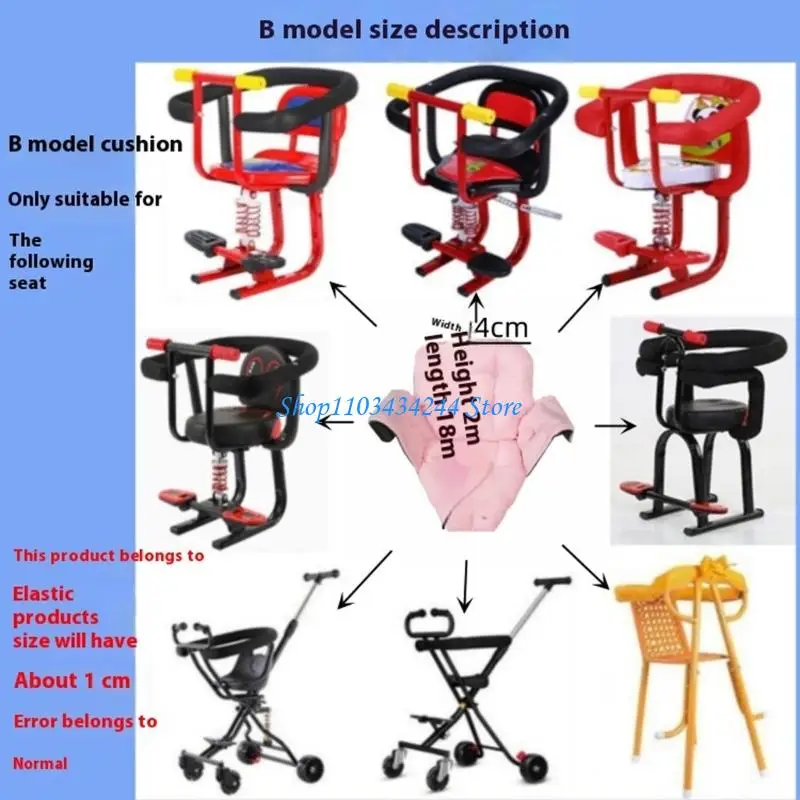 Easy Cleaning Strollers Pad Breathable Nonslip Design Cushion For Children Cart Travel Comfort And Safety