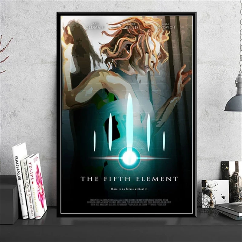 The Fifth Element Classic Sci-Fi Movie Poster And Prints Art Paintings Canvas Printings Wall Pictures Home Decor obrazy plakat