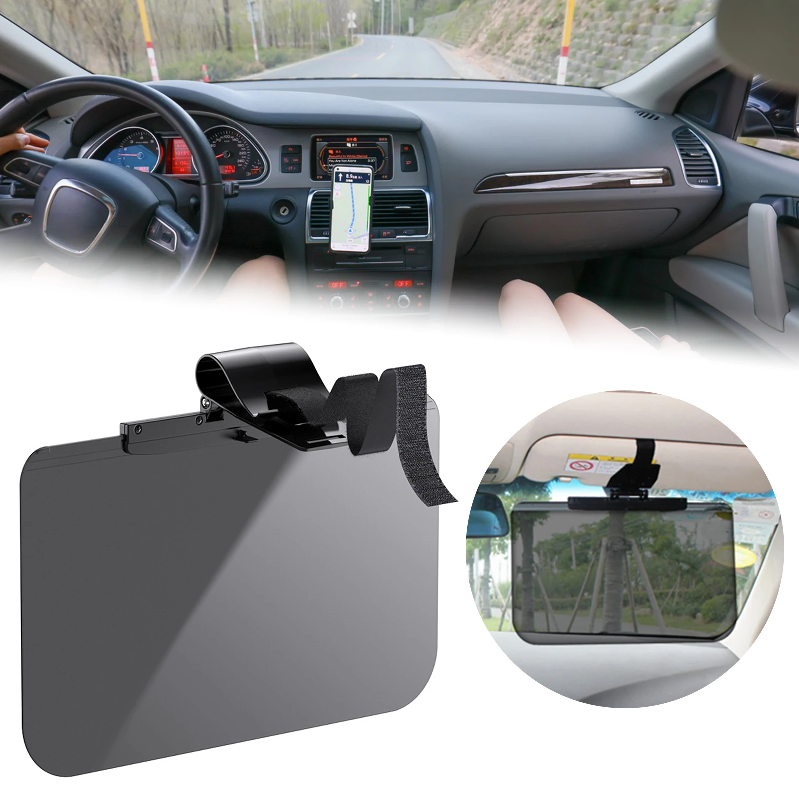 Car Sun Visor Auto Anti-Glare Polarized Visor Extender Sun Blocker Universal Car Window Sunshade UV Rays Blocker Car Accessories