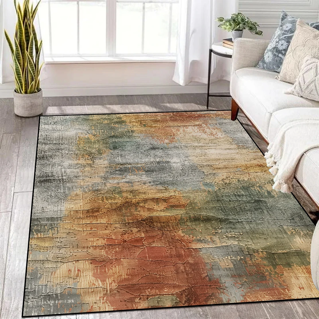 Nordic Abstract Large Carpet Living Room Home Easy Clean Coffee Table Washable Soft Rug Non-slip Bedroom Decor Entrance Door Mat