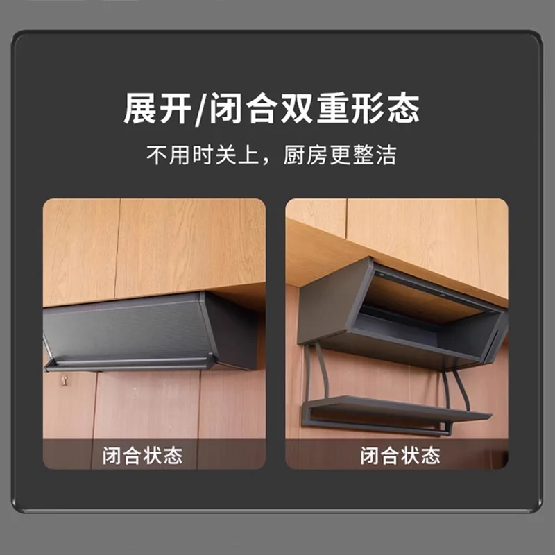 Customizable Kitchen Hanging Cabinet Pull-down Shelf Pull Basket Lift Folding Storage Box Dishes Seasoning Rack Vegetable