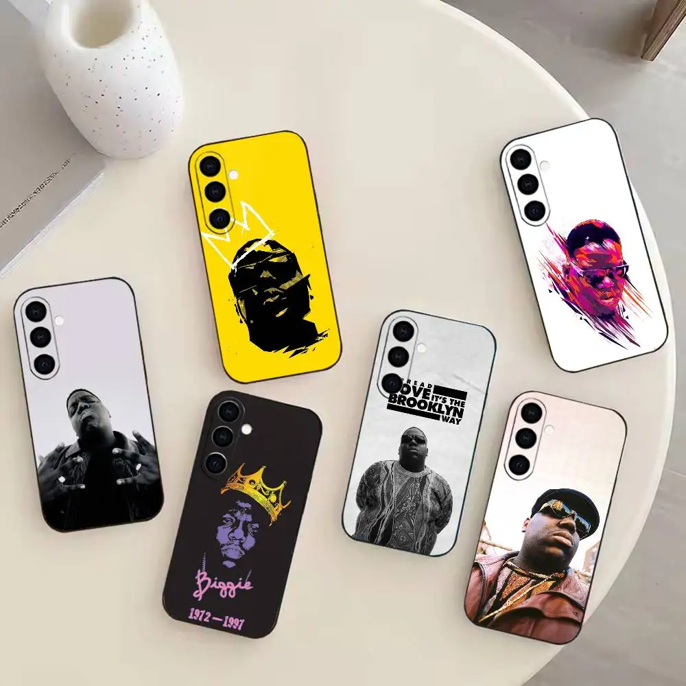 

Rapper B-Biggie S-Small Phone Case For Samsung Galaxy A91,80,73,72 ,71,53,52,32 ,31,22,21s,20,Soft Black Case
