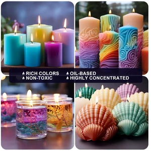 Kerzenwachs, hoch konzentriert Kerzenfarbstoff, Ölbasis Flüssigkeit, Soja -Wachs, jeweils 5 ml, 30 Farben 6 Hauptverkäufe kaufen Sojalöl direkt von Fabrica - №1