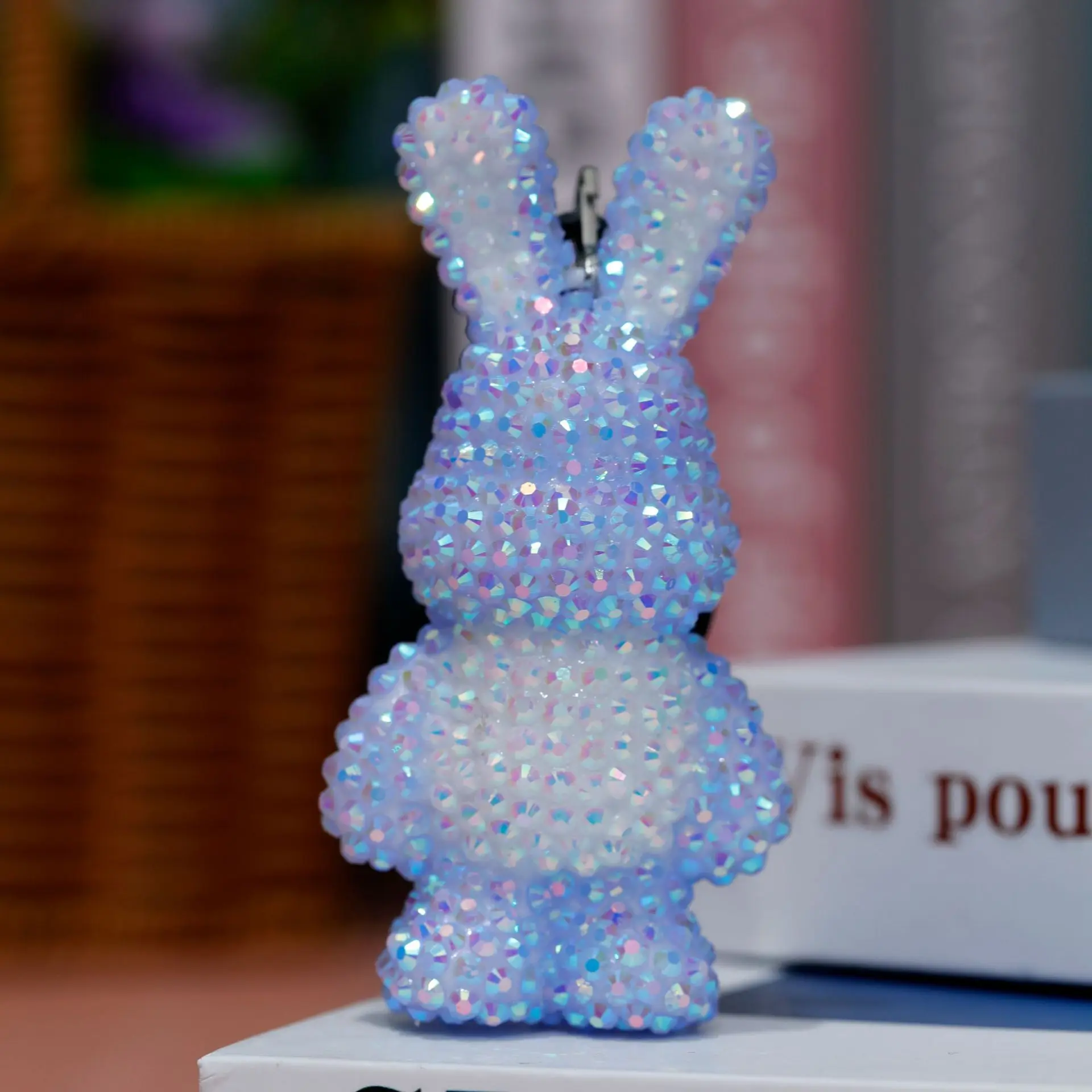 

DIY Diamond Painting Cute Bunny Keychain Cute Cartoon Bag Pendant,Diamond Bear Handmade Craft Kit for Kids Birthday Gift