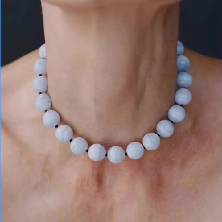 

Jenny&dave Vintage Crystal Pearl Agate Stone Lock Chain Jewelry Necklace Necklaces For Women