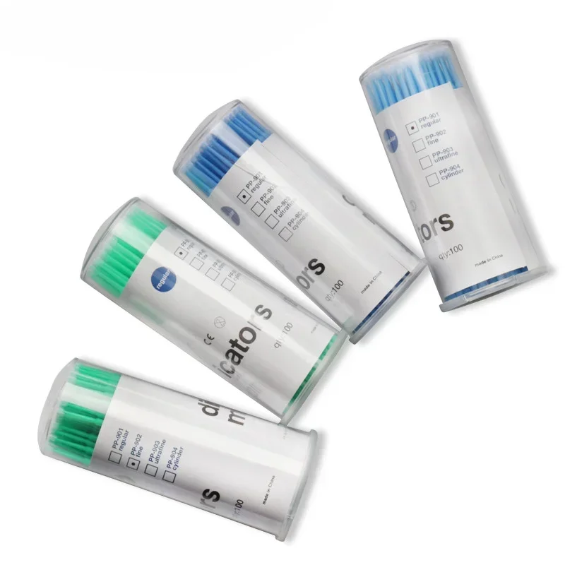 Bacchetta Applicatori Microbrush Mini pennelli 100 pz/barile Trucco Pennelli per ciglia Estensione Applicatore monouso Pennelli per mascara