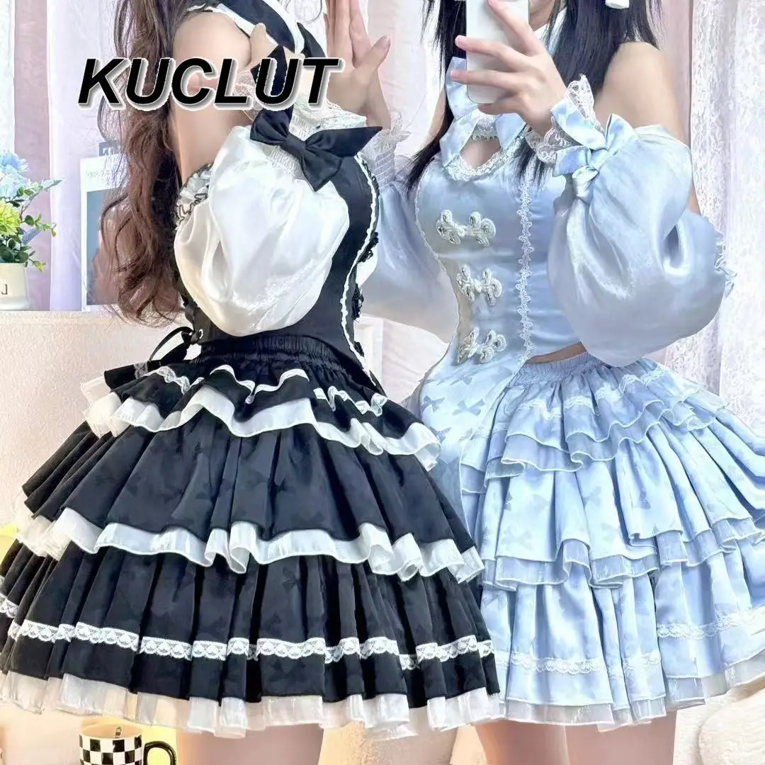 

Summer Sweet and Cute Ladies Lolita Dress 2025 New Elegant Ball Gown A Line Sleeveless Short Birthday Dress for Women