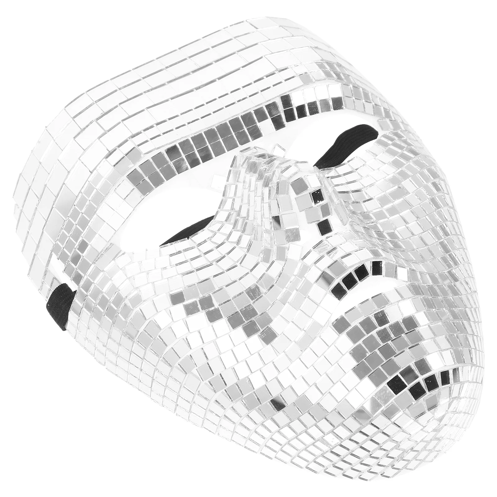 Delicate PVC Disco Mask Halloween Hat Costume Party Prop Masquerade Mirror Dancing Costume Party Mask Accessories