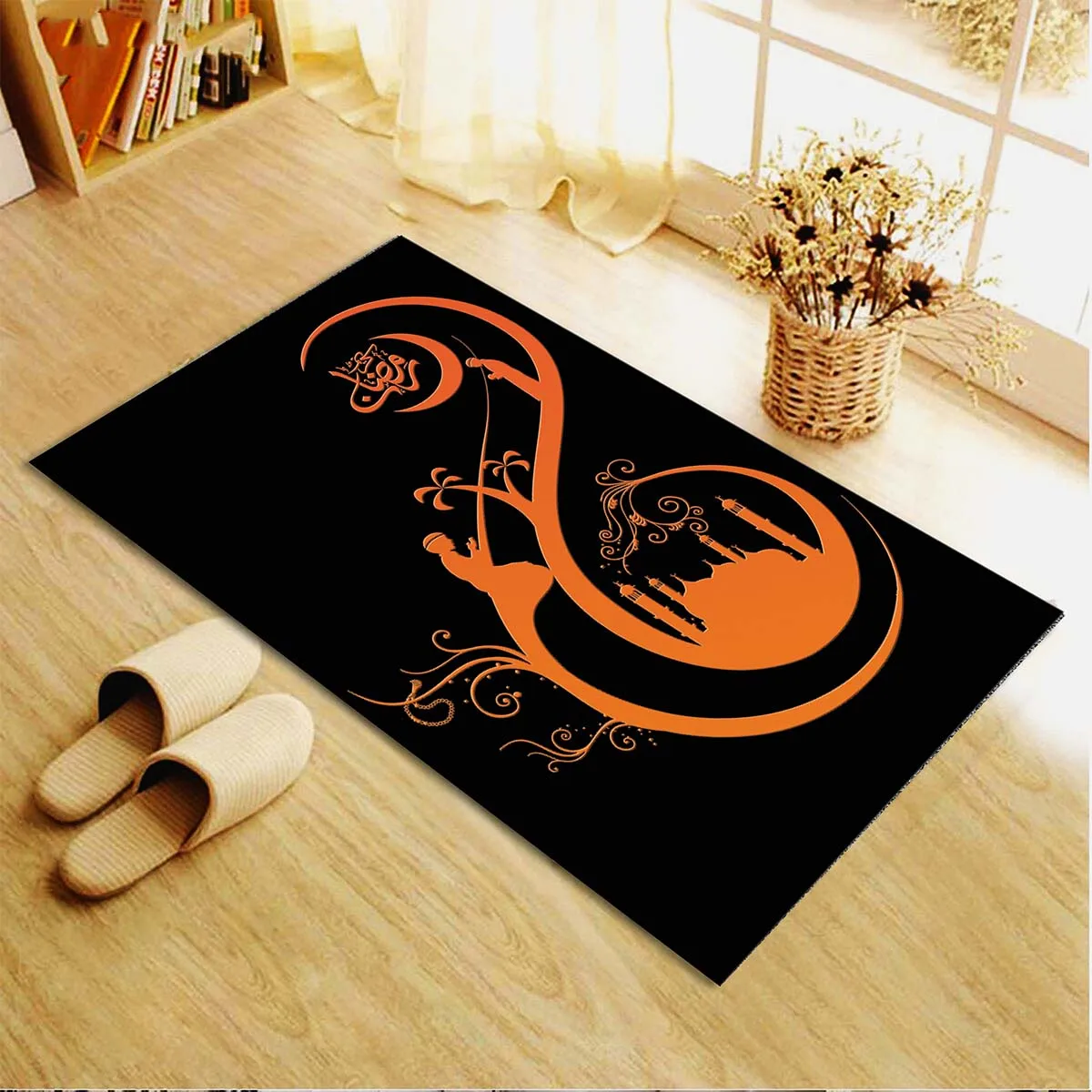 Muslim Prayer Rug Floor Mats Carpet for Living Room Doormat Plush Non-slip Chair Mat Bathroom Carpet Furry Carpet In The Bedroom