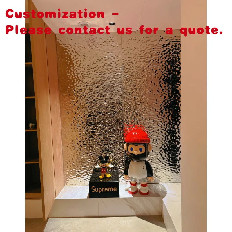 custom.Modern Style PVC Ripple Curtain Wall Ceiling Hotels Shopping Malls & Offices-Proof Function Sales